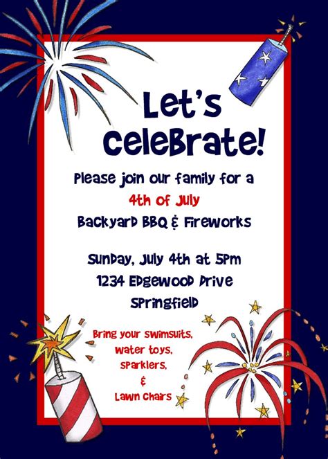 Bear River Photo Greetings: 4th of July Party Invitation