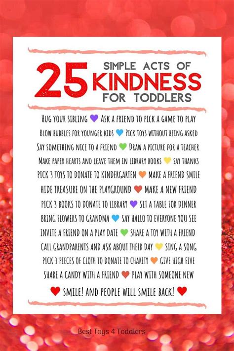 25 Simple Random Acts of Kindness for Toddlers and Preschoolers