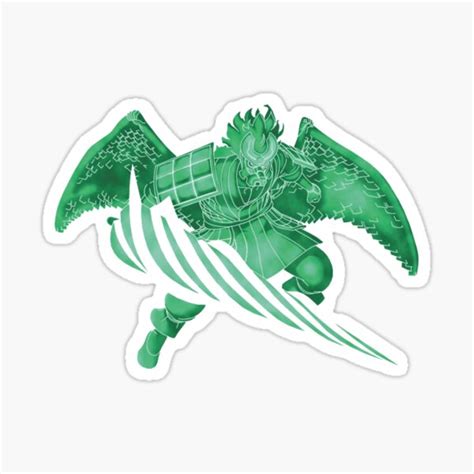 "Green Susanoo" Sticker by RachelMacKillop | Redbubble