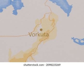 Vorkuta Realistic World Map Stock Photo (Edit Now) 2098223269