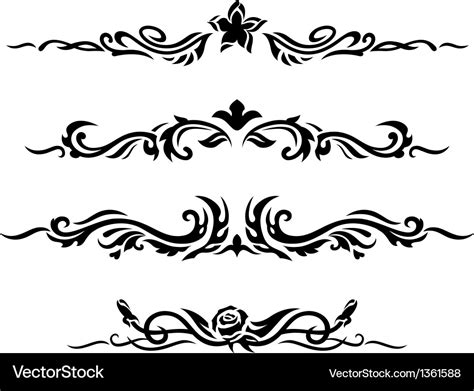 Decorative design elements Royalty Free Vector Image