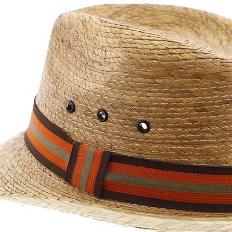 Skipper - Dorfman Pacific Braided Palm Fiber Fedora – Fashionable Hats