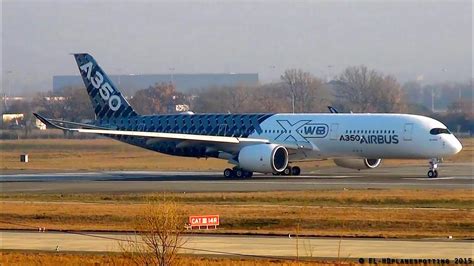 Carbon livery ! Beautiful Airbus A350 XWB F-WWCF MSN 002 at Toulouse ...