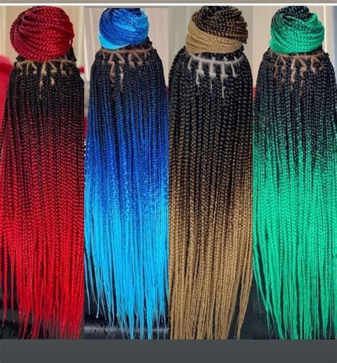 10 hottest colors for box braids