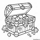 Ancient Treasure Chest Coloring Page  Pagescom sketch template