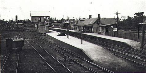 View of West Ryde Railway Station, West Ryde, NSW around 1920. #WestRyde #Ryde #Railway #Train # ...