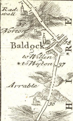 Hertfordshire Genealogy: Places: Baldock in 1720