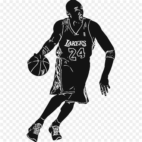 Kobe Bryant Clip Art Black And White