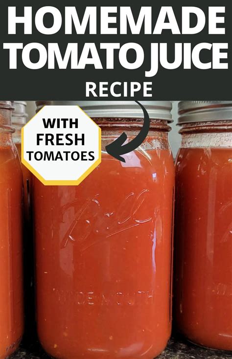 Canning Tomato Juice In a Water Bath | Recipe in 2024 | Homemade tomato juice, Canning tomato ...