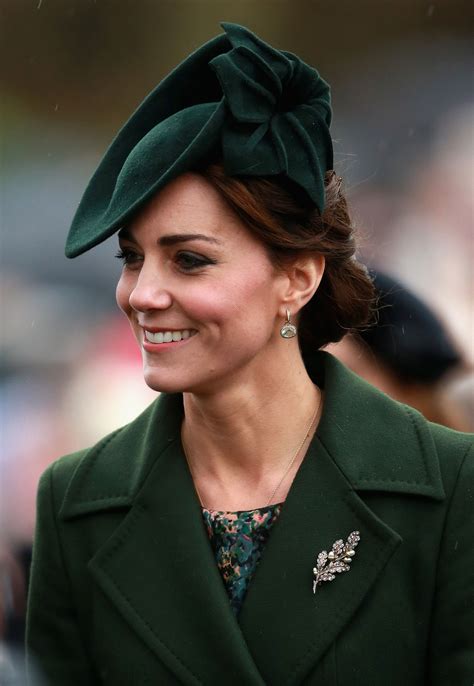 Kate Middleton, Duchess of Cambridge Wears Green Coat on Christmas Day ...