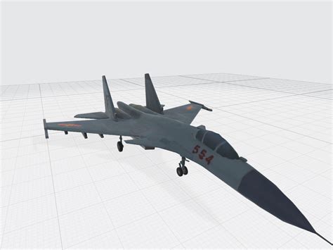 Shenyang J-15 3D Model - Distroberry