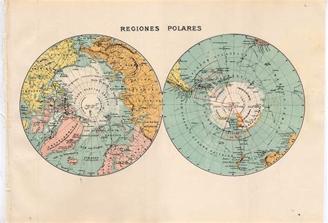 North Pole South Pole Map