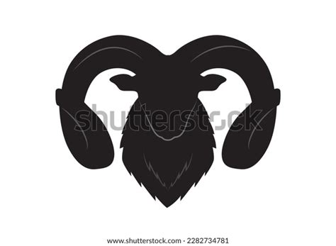 Ram Head Vector Isolated On White Stock Vector (Royalty Free) 2282734781 | Shutterstock