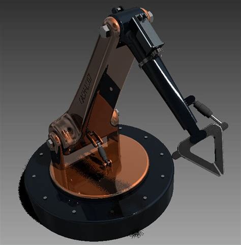 hydraulic robotic arm - download free 3D model by Alejandro sanchez - Cad Crowd