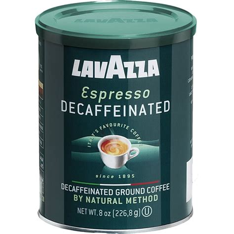 Lavazza Espresso Decaffeinated Ground Coffee | 4 – 8oz. Cans