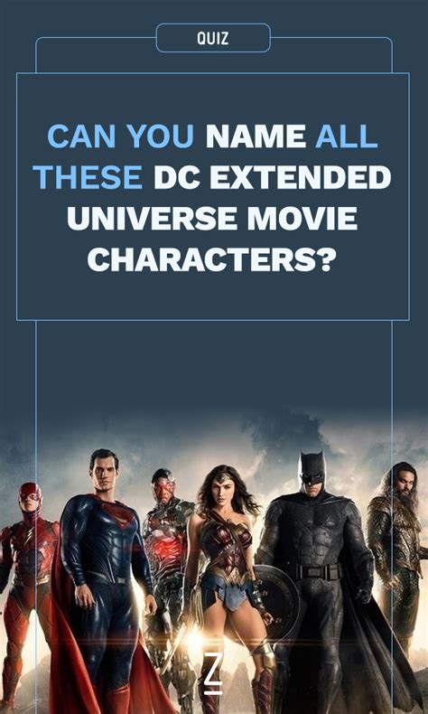 Can You Name All These DC Extended Universe Movie Characters ...