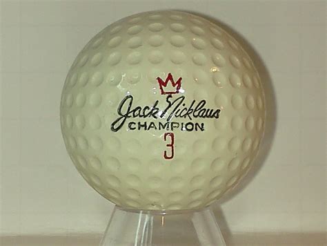 The Jack Nicklaus Champion Chevrolet Signature Golf Ball circa 1964 ...