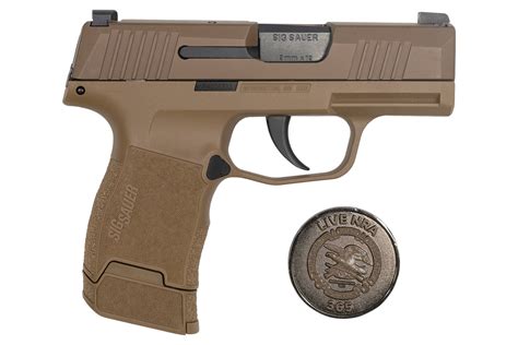 Sig Sauer P365 9mm Coyote Tan NRA Special Edition Pistol with Three Magazines | Vance Outdoors