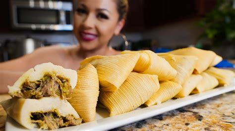 How To Make GREEN CHILI TAMALES - YouTube