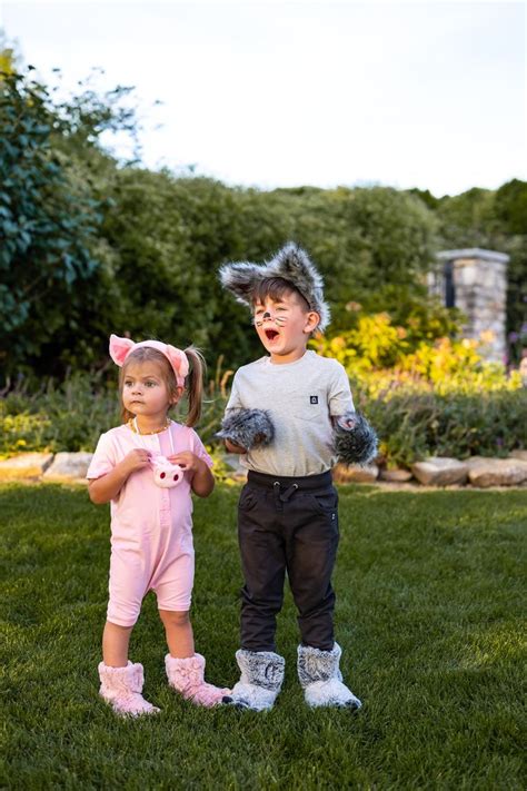 3 Little Pigs & Wolf DIY Kids Halloween Costume | Clothes from RAGS.com … in 2022 | Diy ...