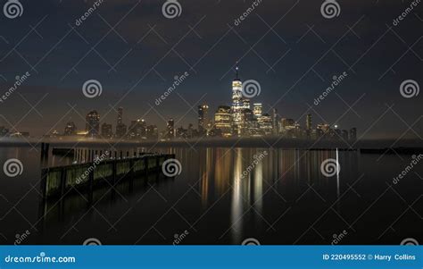 New York City Skyline stock photo. Image of sunrise - 220495552