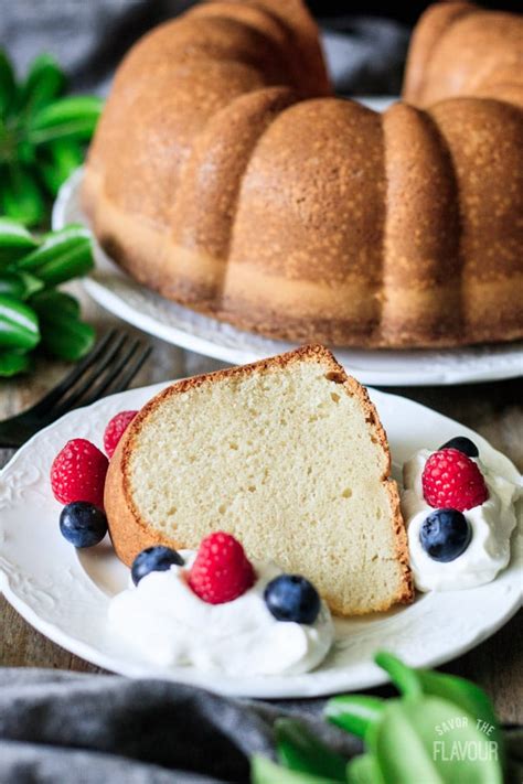 Sour Cream Pound Cake from Scratch | Savor the Flavour