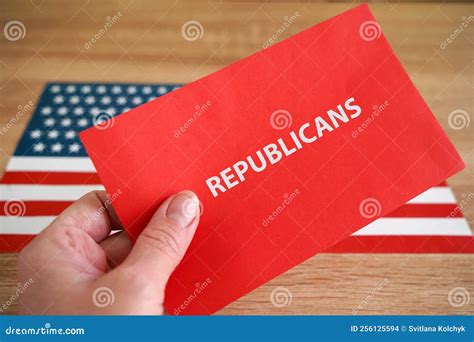 American Flag and Symbol of Ballot, Democrats or Republicans? United States House of ...