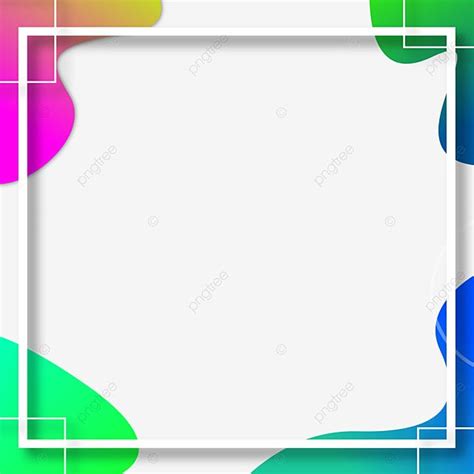 Fluid Elements Vector Art PNG, Colorful Fluid Frame Free Image Element ...