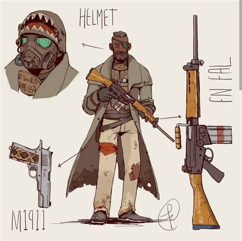 Fallout Fan Art, Fallout Concept Art, Weapon Concept Art, Fantasy Character Design, Character ...