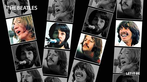 Download Beatles Let It Be Collage Wallpaper | Wallpapers.com