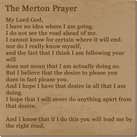 Thomas Merton Prayer Printable