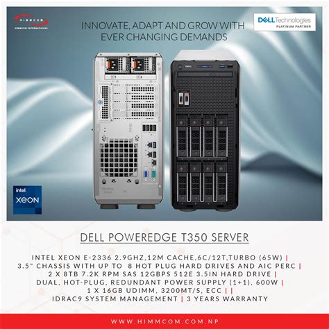 Dell EMC PowerEdge T350 Tower Server - Himmcom International