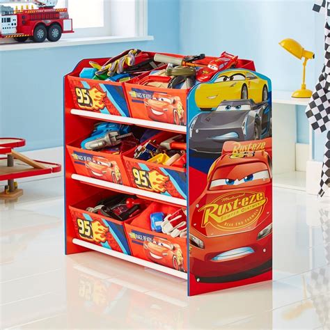 Cars Multi Storage Unit | Kids storage units, Childrens toy storage ...