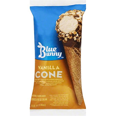 Blue Bunny Ice Cream Cone, Reduced Fat, Vanilla | Shop | Market Basket