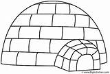 Igloo Printable Coloring Pages  coloring sketch template