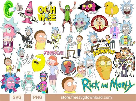 Rick and Morty SVG Bundle (FSD-J11) - Store Free SVG Download