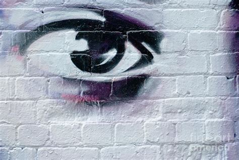 Serious Graffiti Eye on the Wall Painting by Yurix Sardinelly - Fine ...