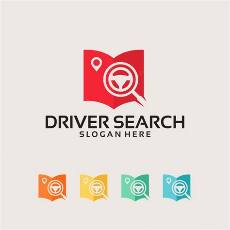 Premium Vector | Driver search logo template designs, driver needed ...