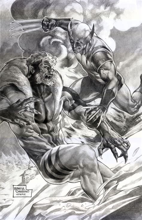 Wolverine Vs Sabertooth by wolfpact on DeviantArt