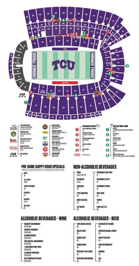 Amon Carter Football Stadium Seating Chart | Elcho Table