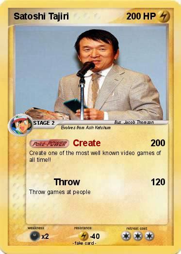 Pokémon Satoshi Tajiri 6 6 - Create - My Pokemon Card