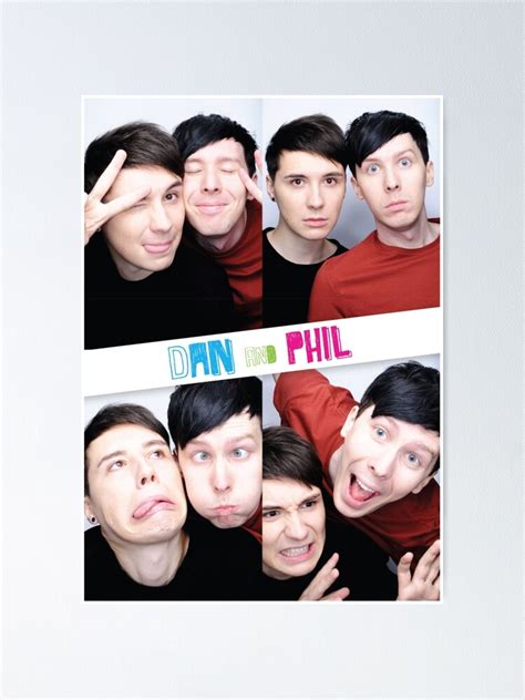 "dan and phil" Poster by warmsugarshoppe | Redbubble