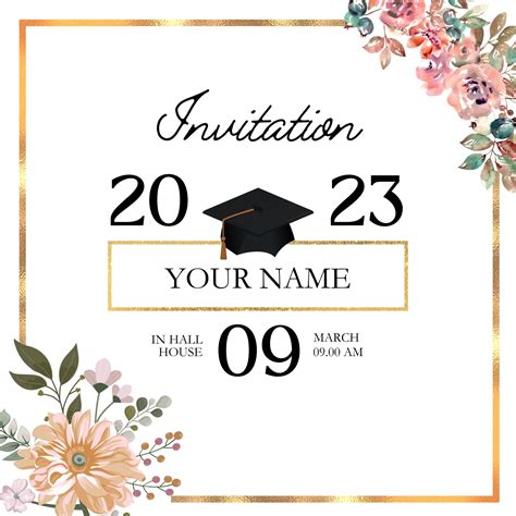 Class Of Graduation Party Invitation Template (Free), 53% OFF