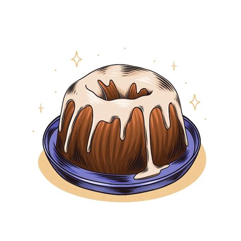 Free Vector | Hand drawn christmas pudding illustration