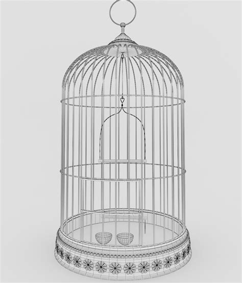 3d model bird cage