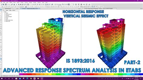 Advanced Response Spectrum Analysis in Etabs | IS 1893:2016 | Part-2 | Vertical Seismic Effect ...