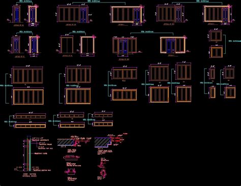 Door Section Cad Block