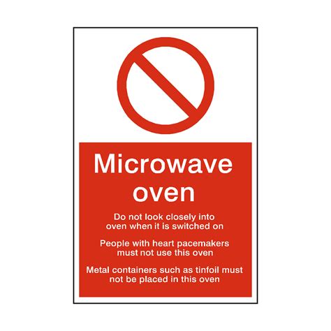 Microwave Oven Safety Sign | Safety-Label.co.uk