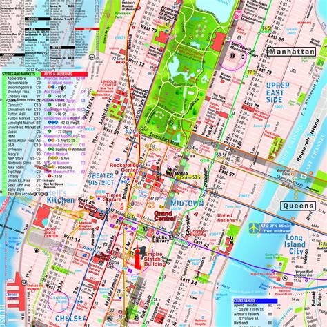 Map Of Midtown Manhattan Printable