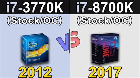 i7-3770K Vs. i7-8700K | Stock and Overclock | New Games Benchmarks - YouTube